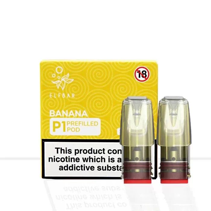 Banana Elf Bar Mate P1 Prefilled Pod - Eliquidsupply