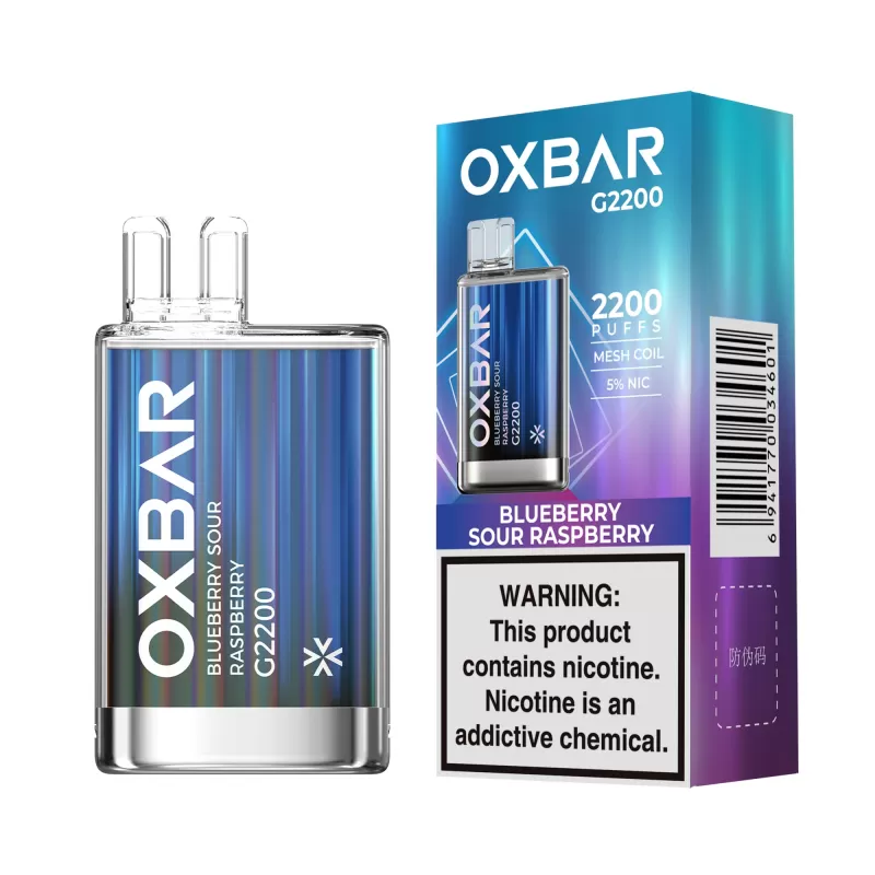 OXBAR G2200 Disposable Device – 2200 Puffs x 10 PCs - 10pcs (Bundle Pack) / Blueberry Sour Raspberry - Image 3