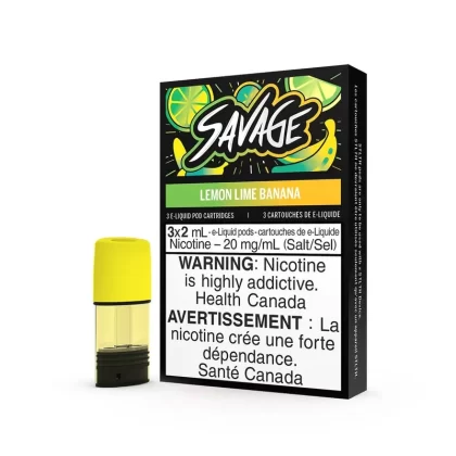 SAVAGE STLTH PODS – LEMON LIME BANANA