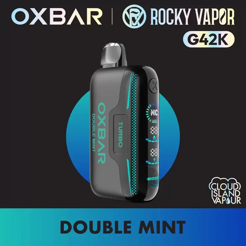 Rocky Vapor Oxbar G42K Disposable Vape – Double Mint