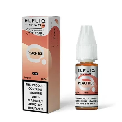 Elfliq Peach Ice Nic Salts by Elf Bar