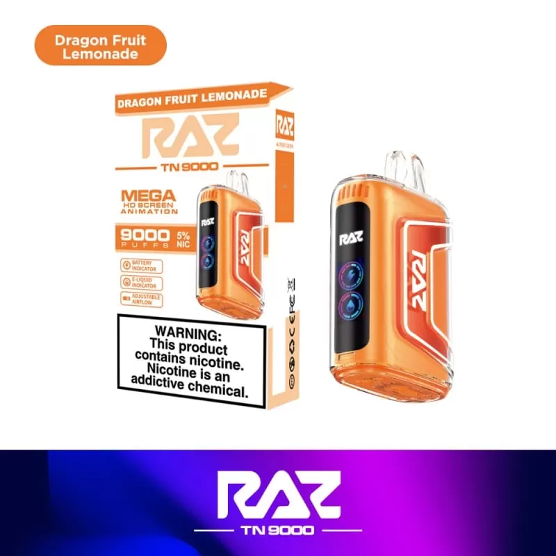 RAZ TN9000 Disposable Vape 9000 Puffs - Vape Product; 650mAh - Image 2