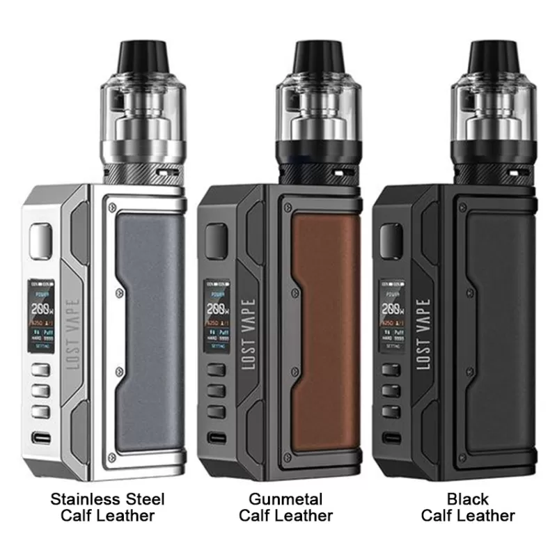 Lost Vape Thelema Quest 200W Box Mod Kit - Blue Carbon Fiber - Image 3