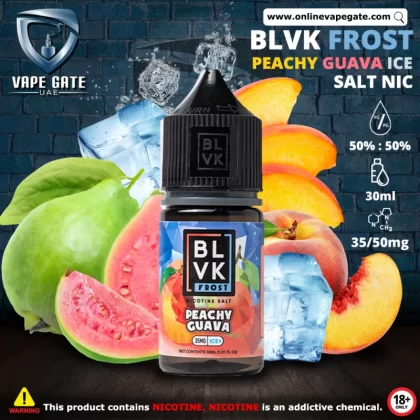 PEACHY GUAVA ICE - BLVK FROST SALTS - 30ML - 50 mg / 30 ml
