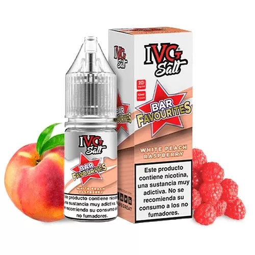 White Peach Raspberry Nic Salt E‑Liquid 10ml – IVG Bar Favourites