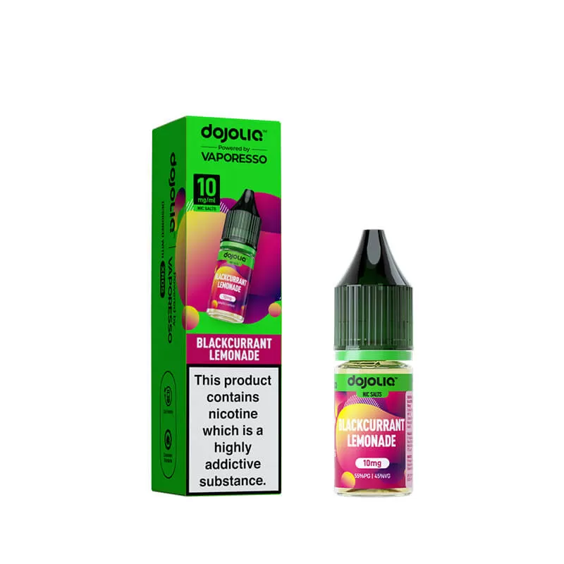 DojoLiq Blackcurrant Lemonade 10ml Nic Salt E-Liquid by Vaporesso - 10mg