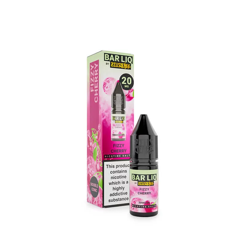 Zeus Juice Bar Liq Fizzy Cherry Nic Salt E-Liquid 10ml - Image 3