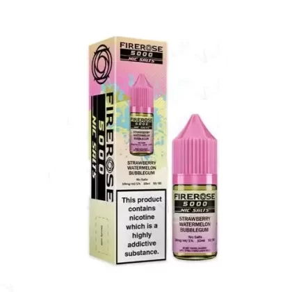 Strawberry Watermelon Bubblegum Nic Salt E-Liquid by Elux Firerose 5000