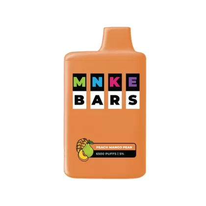 MNKE Bars Disposable Vape – Peach Mango Pear (20, 50 mg) 6500 Puffs