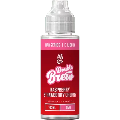 Ohm Brew Double Brew 100ml Shortfill E-Liquid Raspberry Strawberry Cherry