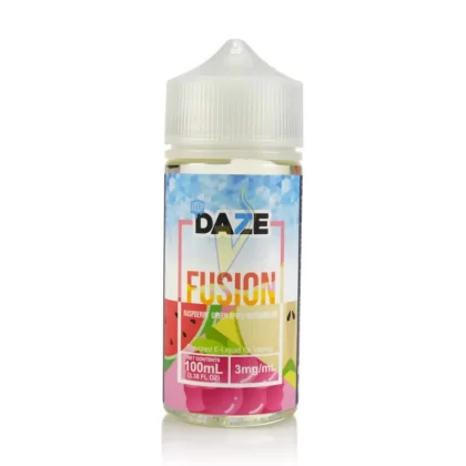7 Daze Fusion Raspberry Green Apple Watermelon CHILLED Vape e-Liquid 100mL - Beyondvape