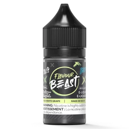 WILD WHITE GRAPE ICED – FLAVOUR BEAST SALT 30ML [FED]