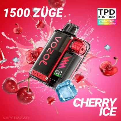 Vozol Vista Plug – Cherry Ice Starter Kit - Pod Kit; La Fume; 2ml + 10ml