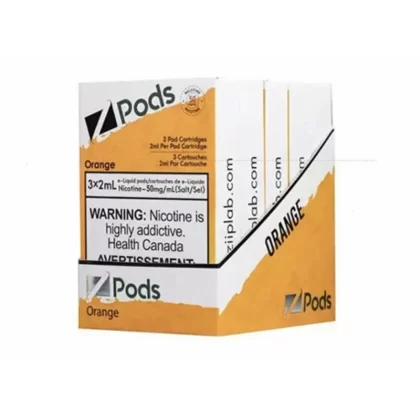 Zpods STLTH Compatible – Banana Orange - Nicotine#20 MG