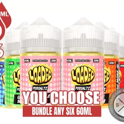Loaded PODSALTZ Bundle 6x60ml (360ml)
