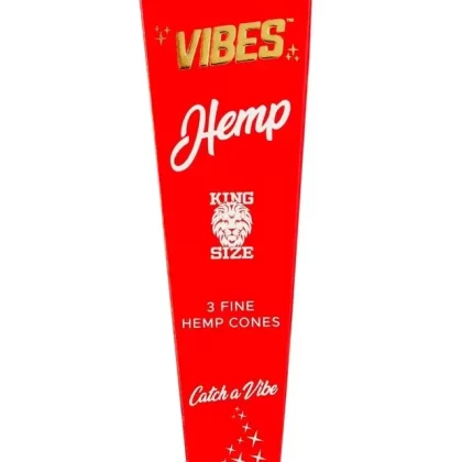 Vibes King Size Hemp Pre Rolled Cones (3-Pack) - Vape Store