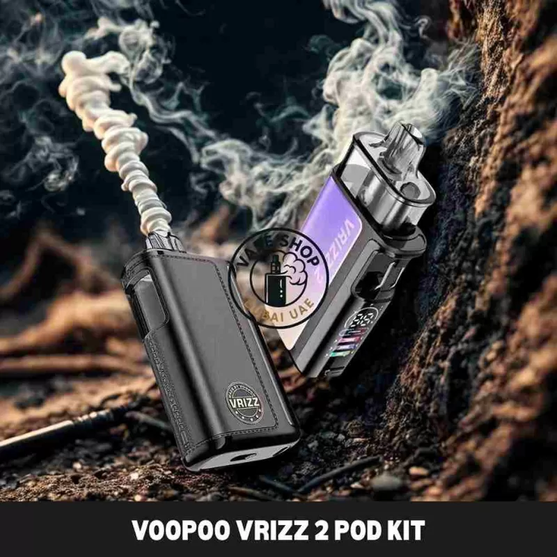 VOOPOO Vrizz 2 Pod Kit 30W 1350mAh 15ml Buy in DUBAI - Azure, Black Leather (201145)