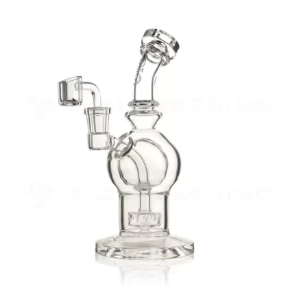 BIO Glass | BIOSPHERE V2 Rig | 9″ – 14mm – Blue Logo