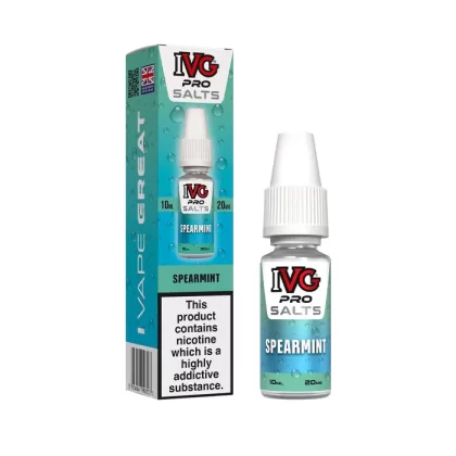 Spearmint Nic Salt E-Liquid by IVG Pro - 10 mg - Medium Strength