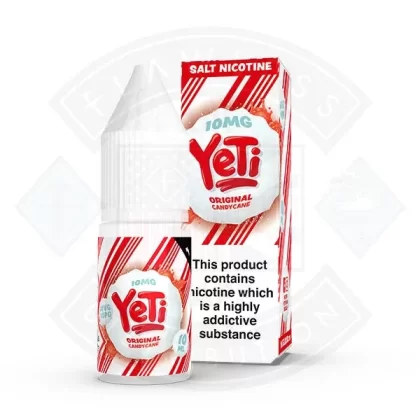 Yeti Salt – Original Candy Cane 10ml E Liquid - Size#10mg