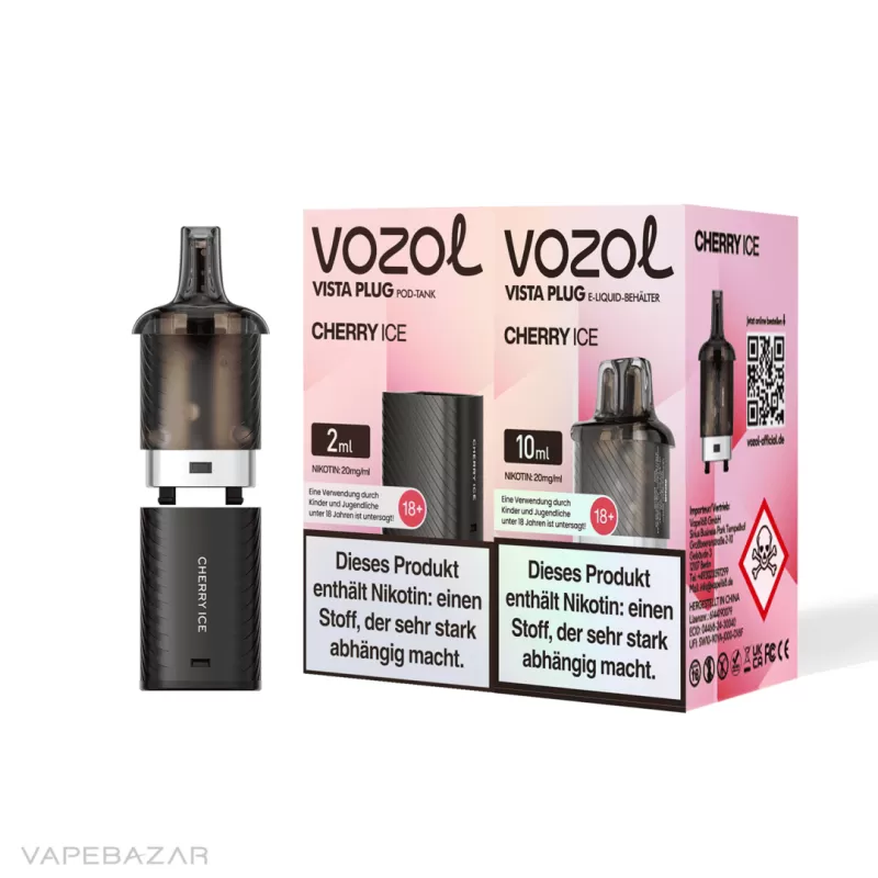 Vozol Vista Plug – Cherry Ice Starter Kit - Pod Kit; La Fume; 2ml + 10ml - Image 3