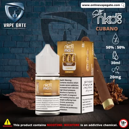 Naked 100 Max - Cubano Saltnic 30ml - 20 mg / 30 ml