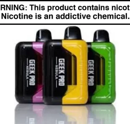 Geek Pro Nebula 80K Disposable Vape - Aloe Grape Ice, Blue Razz Ice