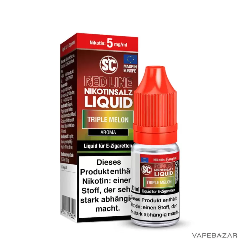 SC Red Line Nikotinsalz Liquid – Triple Melon - Vapebazar - Image 2