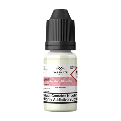 Vapemate Classic Strawberry Milkshake 10ml - 3mg - Vape Product (7EE15B)