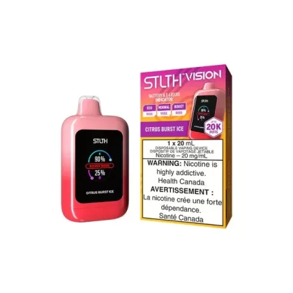 Stlth Vision Disposable Vape – 20K Puffs – Citrus Burst Ice