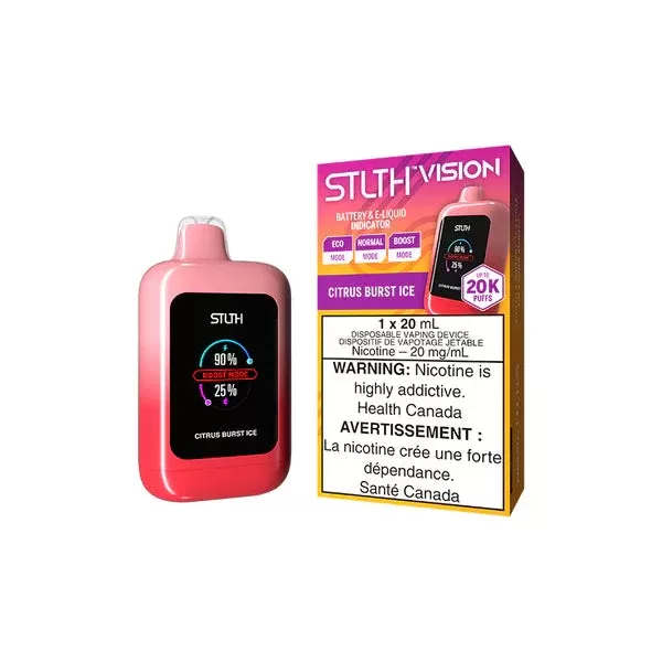 Stlth Vision Disposable Vape – 20K Puffs – Citrus Burst Ice