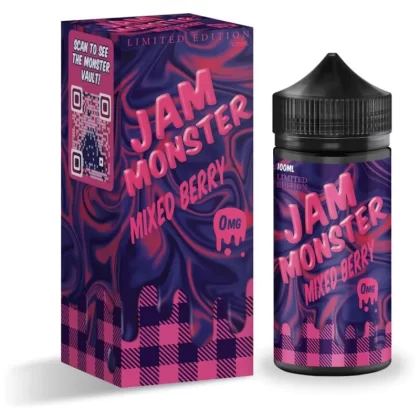 Jam Monster Premium E-Liquid 100ml - Black Cherry / 0mg