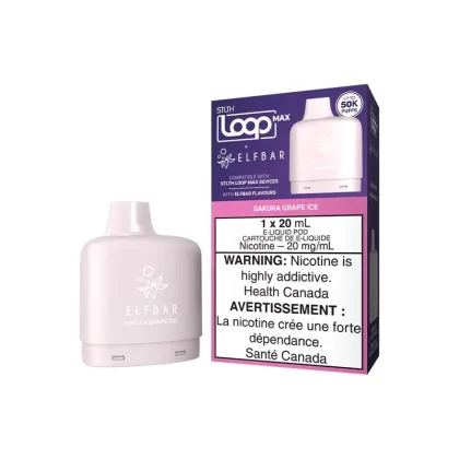 STLTH Loop Max X Elf Bar 50k Pod – Sakura Grape Ice