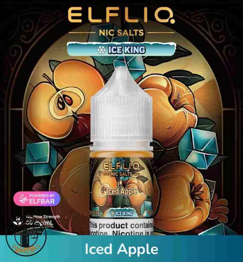 ELFLIQ Nic Salts 30mg Ice King Buy in Dubai - Iced Apple, Iced Banana Cake - Image 2