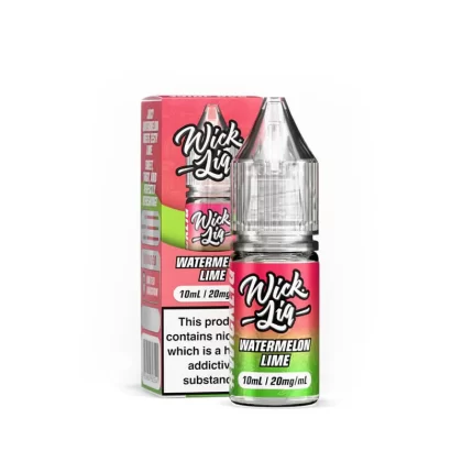 Wick Liq Bar Juice Watermelon Lime 10ml Nic Salts E-Liquid - 20mg