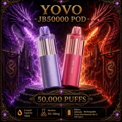 Yovo JB50000 Pod - Sour Strawberry - Vapeciga
