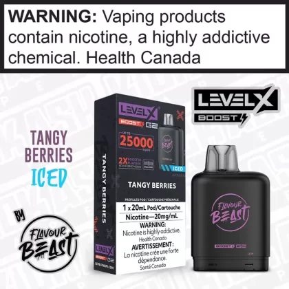 Tangy Berries Flavour Beast LEVEL X BOOST PODS | ON