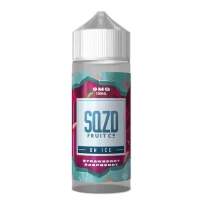 STRAWBERRY RASPBERRY ON ICE E LIQUID BY SQZD FRUIT CO 100ML 70VG