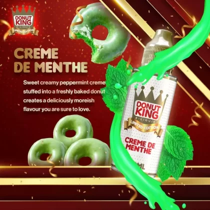 Crème De Menthe E-Liquid by Donut King Limited Edition- 100ml 0mg - Vape Store