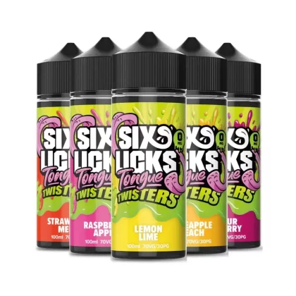 Six Licks Tongue Twisters Shortfill