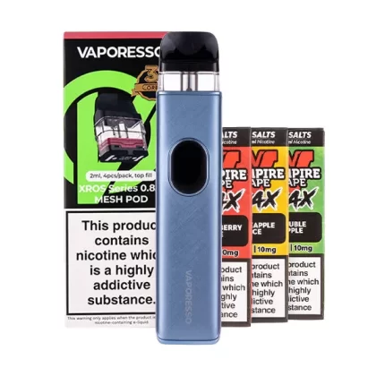 Vaporesso XROS 5 Pod Kit Bundle - Black Leather / 1.0ohm
