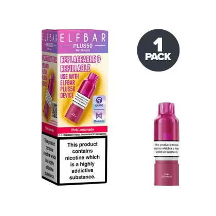 Pink Lemonade Elf Bar Plus 50 Prefilled Pods