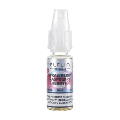 Strawberry Raspberry Cherry lce Elfliq Nic Salt by Elfbar - 10ml - 10mg
