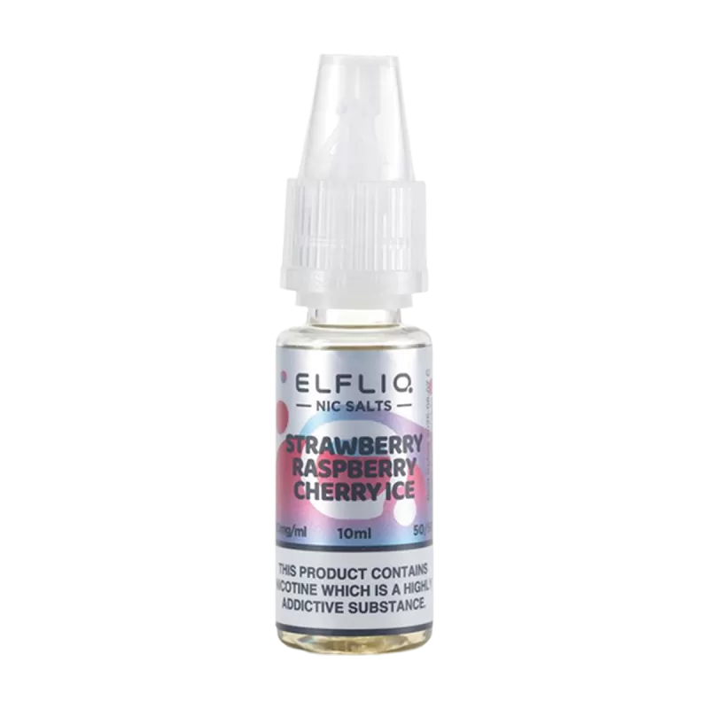 Strawberry Raspberry Cherry lce Elfliq Nic Salt by Elfbar - 10ml - 10mg