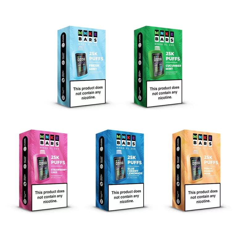 MNKE Bars XL 25K Zero Nicotine Disposable - 25,000 Puffs ***