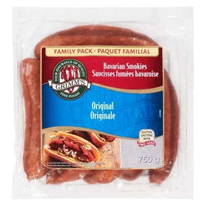 Grimm’s Fine Foods Bavarian Smokies Original Family Pack, 750-g