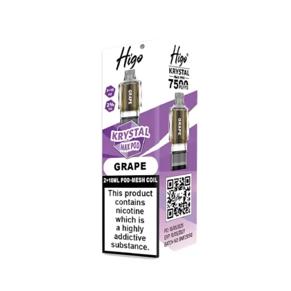 Higo Krystal Max 7500 Prefilled Pods - Strawberry Raspberry Cherry Ice