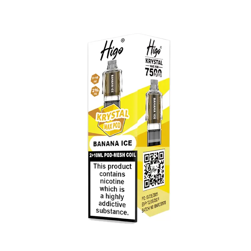 Higo Krystal Max 7500 Prefilled Pods - Strawberry Raspberry Cherry Ice - Image 2