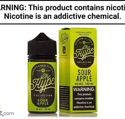 SOUR APPLE BY THE HYPE COLLECTION 100ML - Vapejuice