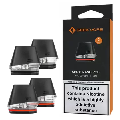GEEKVAPE AEGIS NANO REPLACEMENT PODS - 0.6 Ohm, 1.2 Ohm; Single, Pack of 2